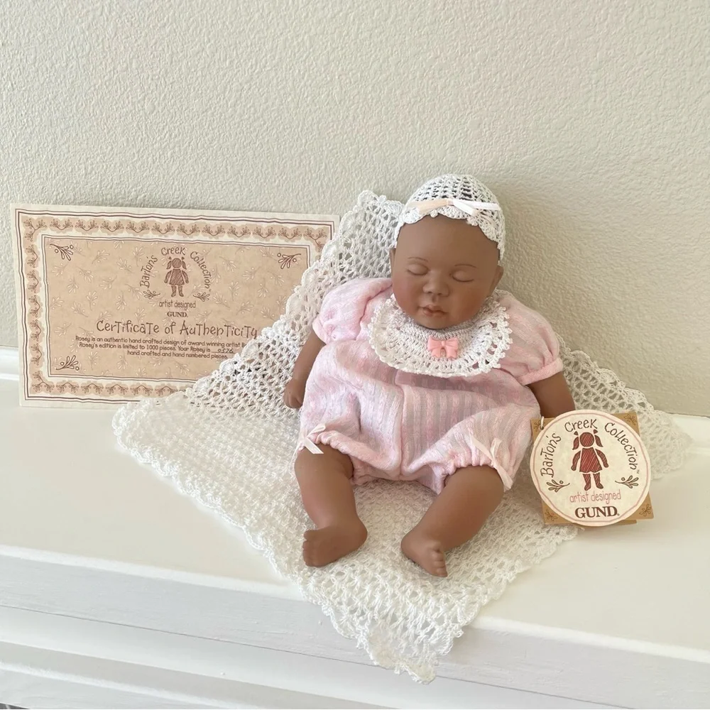 Berdine Creedy Rosey Porcelain Baby Doll 10 Inch